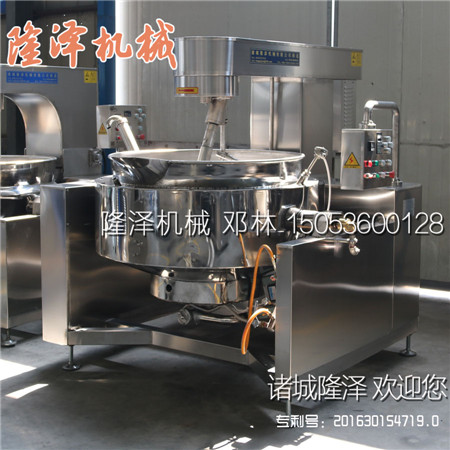 隆泽牌φ1000型燃气炒锅一锅能生产多少斤辣椒酱?
