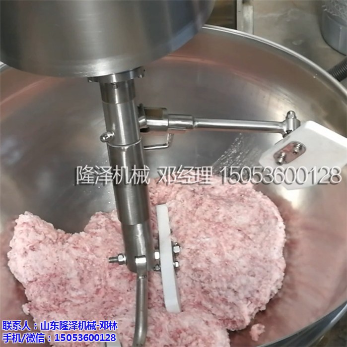 隆泽机械自动炒炸酱锅，一锅炒酱二三百斤